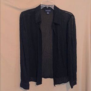 Ann Taylor Women’s Silk Black Blouse